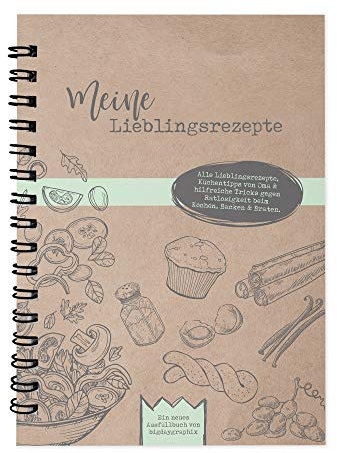bigdaygraphix Rezeptbuch - braun vintage A4 Ringbuch