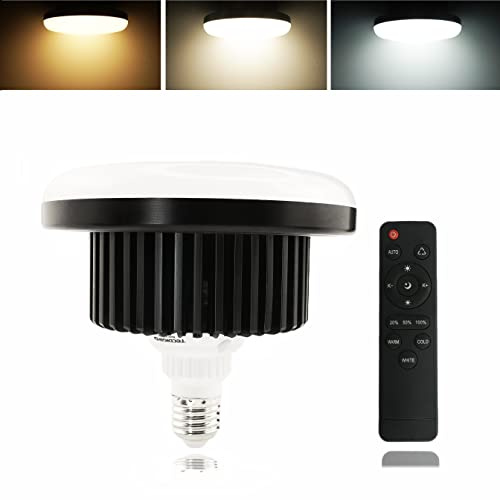 150W Luci Fotografia Softbox 3000-6500K E27 per Set Studio Fotografico Professionale LED Lampada Studio Fotografico, con Telecomando per Softbox Illuminazione YouTube, Video Live Streaming