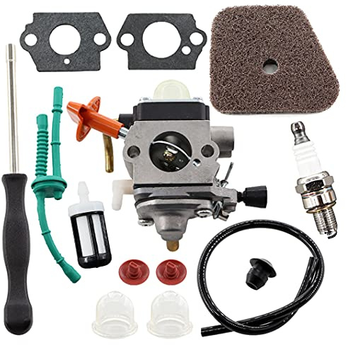 MCHNIC Vergaser mit Luftfilter Zündkerze Schraubendreher für Sthil FS 87 FS 90 FS 100 FS 110 FS 130 HL95 HL100 HT100 HT101 KM90 KM100 KM110 SP90 Fadentrimmer Ersetzt 4180 120 0604