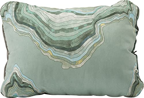 Therm-a-Rest Cascade komprimierbares Kissen mit Kordelzug, Campingkissen, Farbe:Topowave, Größe: R