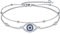 VONALA Evil Eye Anklet Sterling Silver Evil Eyes Anklet Bracelet Double Layered Blue Eye Charm Anklet with Cubic Zirconia Adjustable Protection Amulet Foot Anklet Bracelet for Women