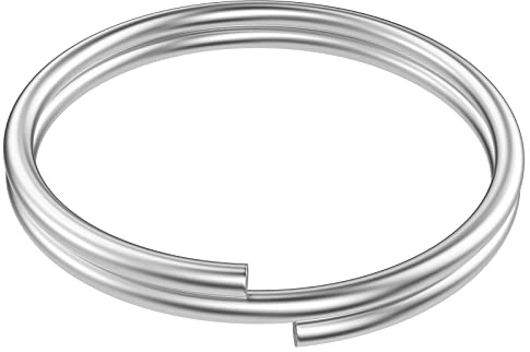 Uniclife 500 Stück 8 mm Schlüsselringe Schlüsselanhänger kleine Metallringe | Doppelschlaufen Biegeringe, Metall, 0,6 mm dick, für Schmuck Halsketten Armbänder Ohrringe Basteln Ornamente & DIY-Kunst