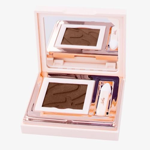 BioNike Defence Color - Silky Touch Ombretto Occhi Portatile, Long Lasting fino a 8H, Pigmenti Intensi, Texture Sottile e Modulabile, Applicatore e Specchio Incluso, 404 Cacao