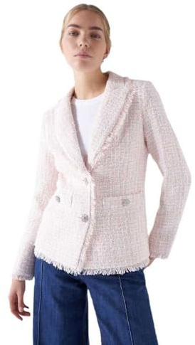 Salsa Blazer DE Tweed con Botones Brillantes
