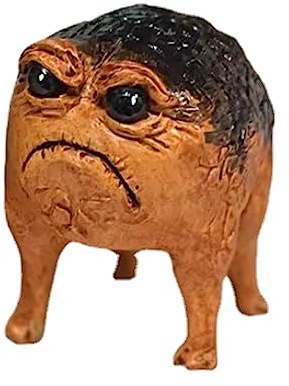 Gelb&Schwarz Niedlicher afrikanischer Regenfrosch und Statue, Geschenk, Heimdekoration, Haarspray, Ornament (A, Einheitsgröße)