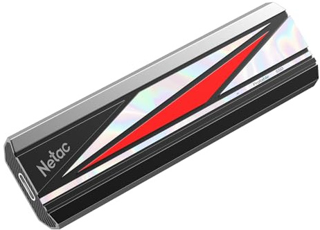 Netac PSSD - Unidad Externa de Estado sólido de 256 GB, USB 3.2 Gen 2, Velocidad de Lectura de hasta 2000 MB/s con 2 Cables (C a C y C a A) SSD portátil de 256 GB para Ordenador, teléfono, PC, Gamer,