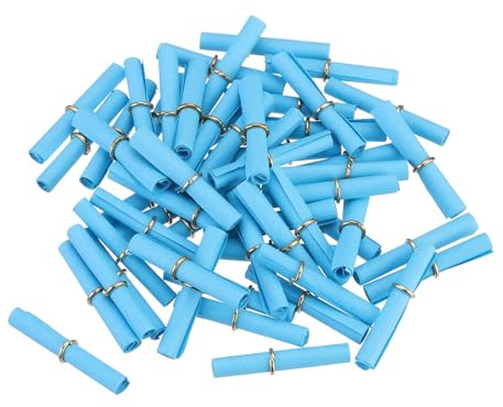 QUARKZMAN Mini Lose Tombola, 100 Stück Kleine Zettel für Botschaften für Valentinstag Jubiläum, Tombola Lose zum Selber Beschriften für Geburtstagparty Vereinsfest, Blau