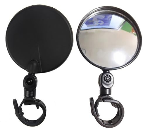 HNsdsvcd Fahrradbrille 360 Grad Drehbar Radfahren Rückspiegel Fahrräder Lenker Rückspiegel Sichere Brille Mit Riemen