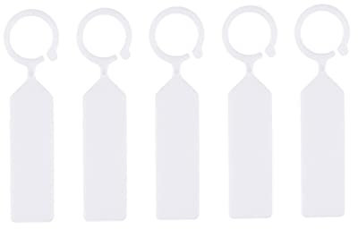 VICASKY 200pièces Étiquettes Jardinage Plastique Pp Résistantes Chaleur Étiquettes Plantes Suspendues Petites Pour Identification Pépinière Jardin Blanc