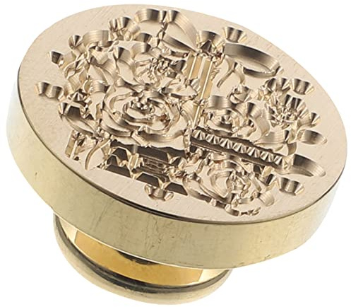 Kupferwachsstempel für Selbstgemacht Freunde, Briefumschlag | Rosenserie, 1 Stück, Retro und Filigran, zum Verzieren von Umschlägen und Geschenkpaketen