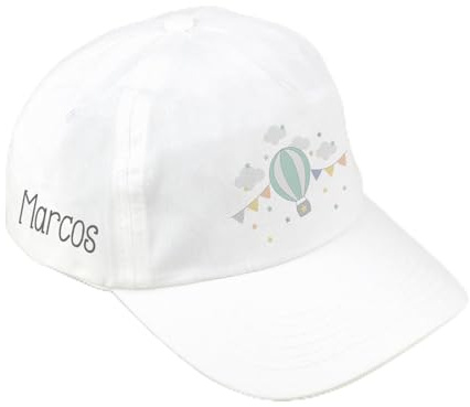 Mi Pipo - Gorra Infantil Personalizada | Gorra Niño y Niña con Nombre Bordado, Algodón 100% | Talla Única y Ajustable | Diseño Transpirable y Ligero para Verano