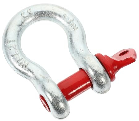 Didiseaon Manille de Levage en Acier Galvanisé 2t Goupille à Vis, Manille Robuste à Anneau pour Levage et Déchargement, Outil Sûr