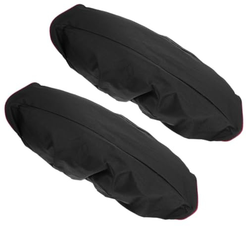 LALAFINA 2pcs Heavy Duty Electric Rv Winch Covers Oxford Fabric Outdoor Protection with Elastic Band for Wind UV Dust Resistance