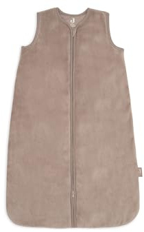 Jollein sovsäck baby – 70 cm – sammet – mjölk kaffe – bomull – 2,0 TOG – utan ärmar – Oeko-TEX certifierad – baby sovsäck – för vår och höst