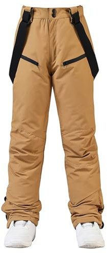 Pantalones de snowboard para hombre, pantalones de esquí para hombre, con tirantes, impermeables, holgados, tallas grandes, pantalones de esquí para hombre, cálidos, exteriores, pantalones de trabajo