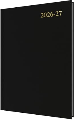 2026-2027 - Mid/Academic Year Planner - 13 Month A4 Day-to-Page - Collins Debden Essential Range Black (ESS41M.99-2627)