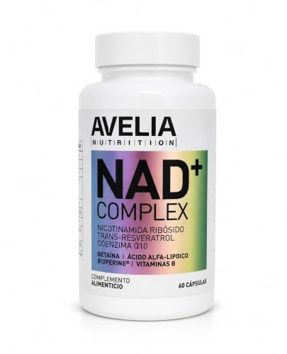 NAD+ Complex — Nicotinamida Ribósido 300mg | Trans-Resveratrol 98% | CoQ10 | TMG | Ácido Alfa-Lipoico | BioPerine® | Vitaminas B Activas | 60 Cápsulas Veganas | Sin Aditivos | Anti-Edad y Fatiga