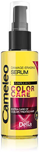 Delia Cosmetics Siero per Capelli Marula - Siero per la Cura del Colore per Capelli Danneggiati, Secchi e Sbiancati - Senza Risciacquo - Senza Parabeni - 55 ml