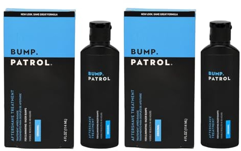 Bump Patrol Original Formula Aftershave Treatment Serum – Razor Bump Stopper and Ingrown Hair Treatment for Men and Women, Ingrown Hair Serum with Salicylic Acid - 4 oz (Pack of 2)