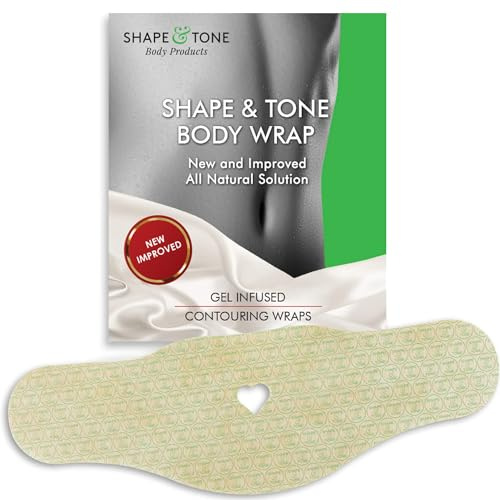 Parches para Abdomen Efectivos Reafirmante y Moldeador de Contorno Envoltura Corporal - Nueva Solución Anticelulítica Natural Mejorada - Toning Body Wrap Shape and Tone Body Products (5 PARCHES)
