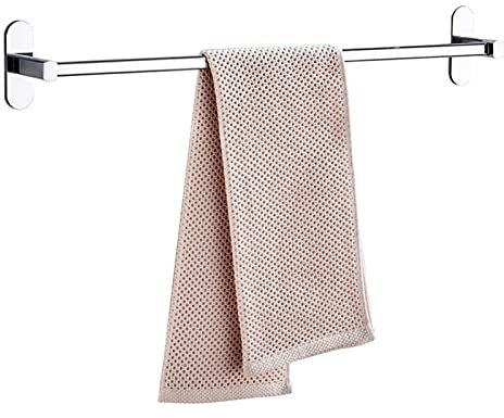 TOMYEUS Badregal Duschregal Badetuch Bar Bad Zubehör Verdicken Edelstahl Dusche Handtuch Rack for Badezimmer Handtuchhalter Wand 23,7 Zoll Badezimmerregale