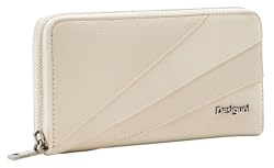 Desigual Portefeuille Mone_Machina Fiona Tri-Fold pour Femme, Blanc, 20.5