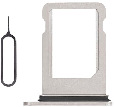 Risidamoy for iPhone Xs Silver Single SIM Card Tray Slot Replacement