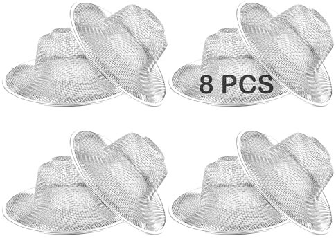 Beyoslf 8 Stück Metallgitter-Küchenspüle, 11,2 cm Edelstahl-Abflusssieb, Sieb, Abflusssieb, Küche, Haarkorb, Abflusssieb – passend für die meisten Küchen, Badezimmer, Waschbecken, Dusche, Bodenablauf
