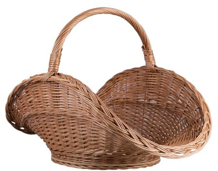 e-wicker24 Alles aus Weide Cesta Portalegna da Interno in Vimini Porta Legna da Interni Fatto a Mano Cesta in Vimini per Legno Cestino per tronchi Ceste per Legna da Interno