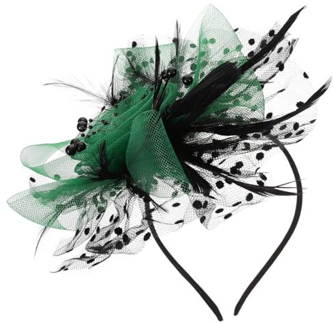 LALADEFIEE Fascinator-Stirnband Mit Federn Für Damen Hochzeit Und Bankett-Kopfbedeckung Leicht Und Elastisch Passend Für Verschiedene Anlässe