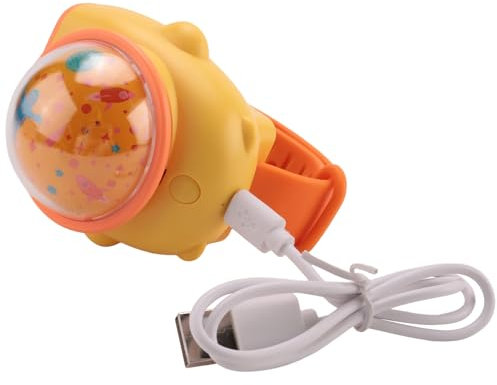 Hburirrty Mini Wrist Fan for Kids -Projector Lamp Watch Small Fan,Portable Outdoor Camping Travel Handheld Fan for Kids-Yellow