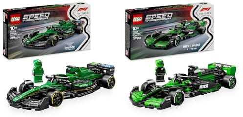 LEGO Speed Champions Formula One Bundle 3 - incl. Aston Martin Aramco F1 AMR24 (77245) & KICK Sauber F1 Team C44 (77247) Race Car Toys for 10+ Year Old Boys, Girls & Adult Motorsport Fans, Gift Idea
