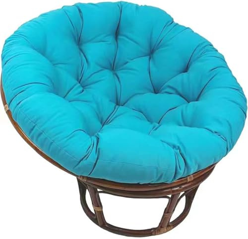 Polster für Papasansessel, Sitzkissen für den Außenbereich, Rund, Abnehmbar Sitzkissen UV - beständig wasserdicht Outdoor/Indoor | Bodenkissen Kissen für Gartenmöbel Sitzauflage Auflage für Papasan