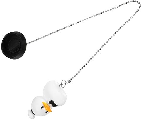 FONDOTIN Badewannenstöpsel Küken Design Mit Kette Effektiver Abflussstopfen Für Badewanne Robust Aus Edelstahl Und Gummi Verhindert Stauungen Und Wasserverschwendung Langlebig Und Einsetzba
