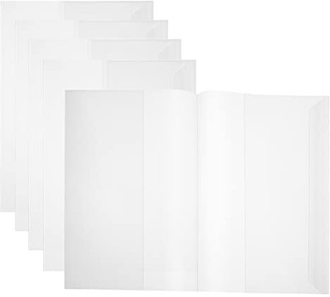 DOITOOL 10stücke Wasserdichte Buchhüllen Aus Transparente Umschläge Für Schulbücher Wiederverwendbar Und Schützend Für Schüler Und Präsentationen