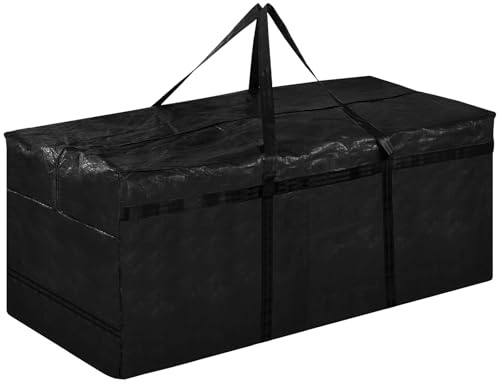 Black Extra Large Storage Bag for Pools with 4 Handles - for Aboveground Inflatable Frame Pools Waterproof Storage Bags for Above Ground Pool Heavy-duty Pool Cover Accessories Storage,56''x23''x23''