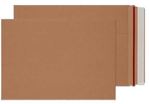 Blake Vita | Versandtaschen aus Karton C4 (324 x 229 mm) | 100 Stück | 350 g/m² | Kraft Kartonkuverts | Papprückwandtasche | für Zertifikate und Fotos | Büro | Bürobedarf | Briefumschläge mit Rückwand