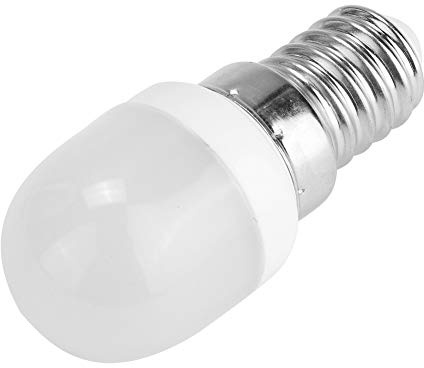 Akozon Mini Bombilla Led para Frigorífico, Horno Microondas, Lámpara para Máquina de Coser, Luz E14 T22 2W 220V, Color Blanco (Luz cálida)