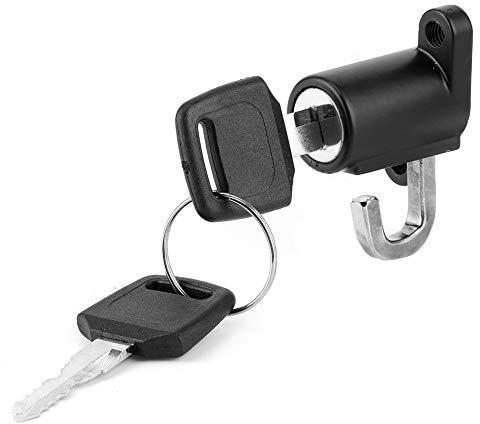 KIMISS Kit Gancio Gancio per Lucchetto Universale per Casco con 2 Chiavi per Motocicletta - Soluzione di Sicurezza per Casco e Conveniente