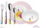 WMF Disney Princesas - Vajilla para niños 6 piezas, incluye plato, cuenco y cubertería (tenedor, cuchillo de mesa, cuchara y cuchara pequeña) (WMF Kids infantil)