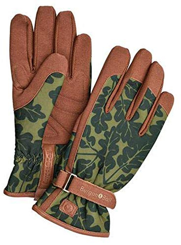 Burgon & Ball “Love The Glove” Garten-Handschuhe für Damen, Eichenblatt, verschiedene Größen, S/M, Eichenblattmoos, 1