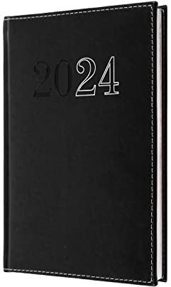 Collins Chelsea 2024 dagbok A5 veckoöversikt affärsplanerare – affärsplanerare och organisatör – januari till december 2024 dagbok – vecka – svart – ND53.99-24