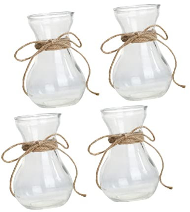 MAGICLULU 4stücke Transparente Glasvasen Hydroponik Pflanzgefäß Für Wasserpflanzen DIY Dekoration Tischvasen Langlebig