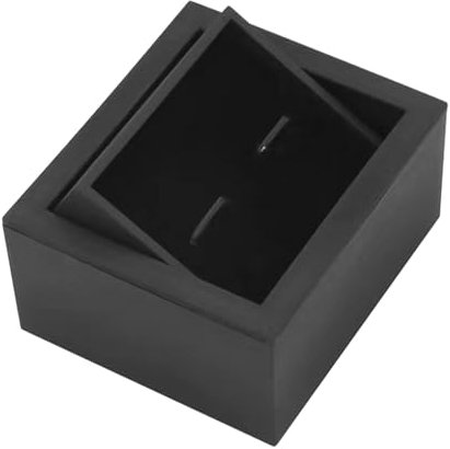 kowaku Manschettenknopf-Box, Manschettenknopf-Display-Box, Krawattenklammer-Geschenkbox, Schwarz, für Männer und Frauen, tragbare