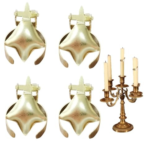 automático de Velas, Apagavelas automático, 4X Apagavelas Automático con Clip, Anillo automático del de Velas, apagavelas Decorativa de la de la Vela para los Amantes de Las ve