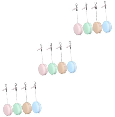 CAXUSD Lot De 3 Lingettes Nettoyantes Pour Écran En Forme De Macaron Pour Téléphone Portable Ordinateur Tablette 4 Pièces X 3