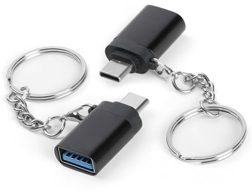 OFFCUP Adaptador USB C a USB, 2 Pack 10Gbps Adaptador OTG USB-A 3.0 Hembra a USB-C Macho, Adaptador USB a Tipo C Thunderbolt 4/3 Compatible con iPhone 16 Pro MAX iMac iPad Pro Teléfonos Tipo-C
