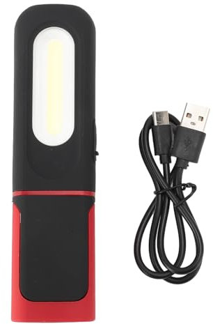 Drehbare Arbeitsleuchte, Tragbare LED-Mechanikerleuchte mit Magnetfuß, Helle Notfall-Taschenlampe für Autoreparatur, Camping, Angeln