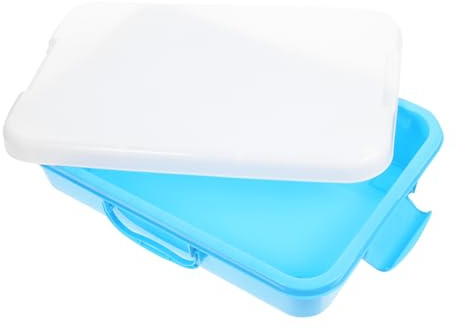 HANABASS Handheld Portable Sandbox Storage Box Lid for Boys and Girls Multifunctional Sand Tray Organizer for Toys and Design for Indoor and