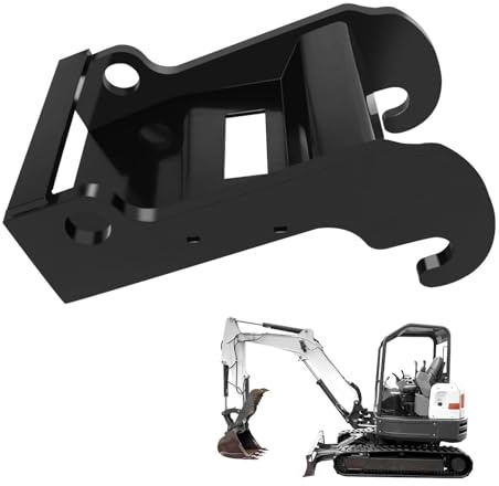 Support de Coupleur X-Change, Fixation Rapide de Montage de Godet pour Mini Excavatrice, Support de Coupleur pour Petite Excavatrice, Compatible avec la Série Bobcat E